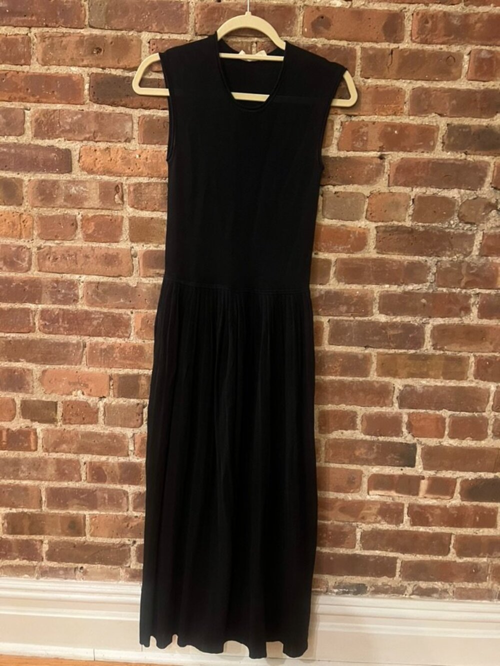 Black Drop Waist Dress from Everlane
